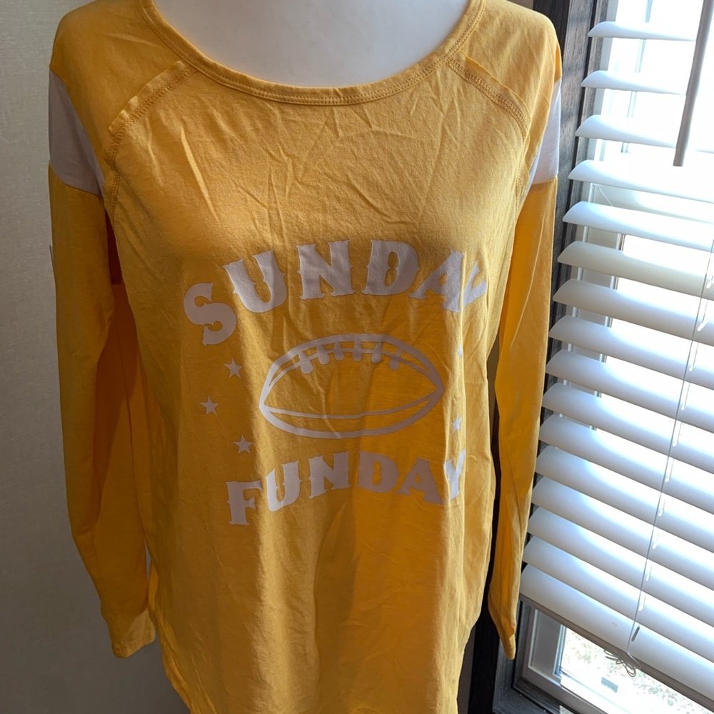 Yellow football tee